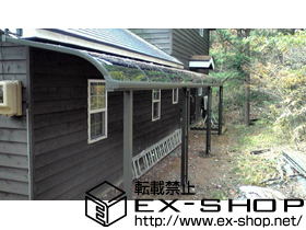 のテラス屋根 ライザーテラスII R型 テラスタイプ 連棟 積雪〜50cm対応 施工例