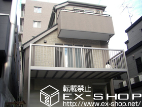 のバルコニー バルコニー BY-X型 縦格子 単体 柱建て式 施工例