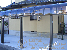 のカーポート テールポートシグマIII 1500  積雪〜50cm対応+テールポートシグマIII 1500 着脱式サポート+テールポートシグマIII 1500 屋根材ホルダー+テールポートシグマIII 1500 補強部品 施工例