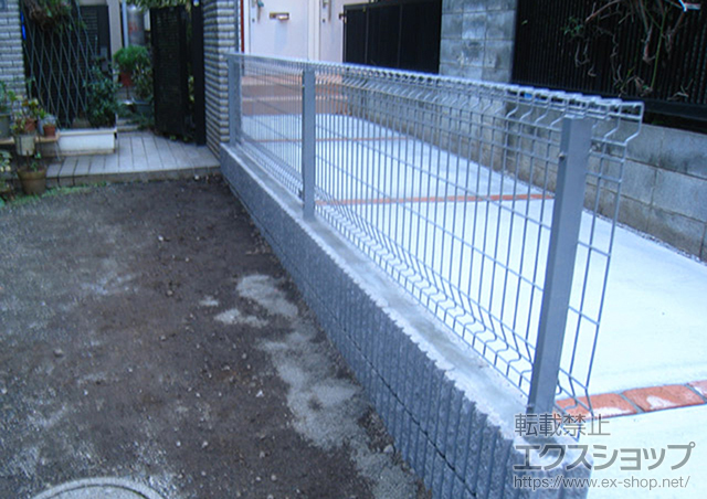 のフェンス・柵 ユメッシュG型 フリー支柱タイプ 施工例