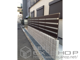 のフェンス・柵 ライフモダンIIYP型フェンス フリーポールタイプ 施工例