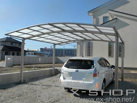 のカーポート カーブポートシグマIII ワイド 積雪〜30cm対応 施工例