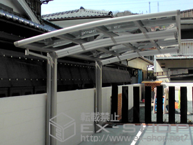 のカーポート レイナポート 積雪〜20cm対応+レイナポート用 着脱式サポート 標準・ハイルーフ兼用 施工例