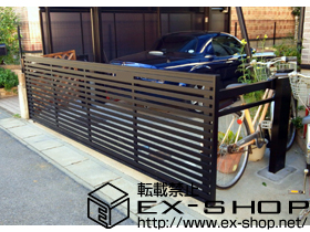 のカーゲート ワイドオーバードアS3型 手動式 施工例