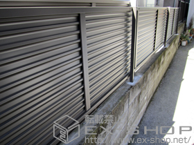 のフェンス・柵 プリレオR5型フェンス フリーポールタイプ 施工例