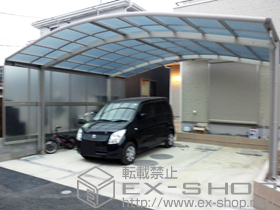 のカーポート レイナツインポート 積雪〜20cm対応+レイナツインポート サイドパネル 施工例