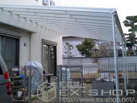 のテラス屋根 ヴェクター F型 テラスタイプ 連棟 積雪〜20cm対応 施工例