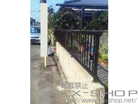 のフェンス・柵 レスティナフェンス21型 自由柱タイプ 施工例