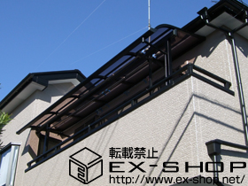 のバルコニー・ベランダ屋根 ライザーテラスII R型 屋根タイプ 単体 積雪〜20cm対応 施工例