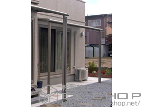 のテラス屋根 ライザーテラスII F型 テラスタイプ 単体 積雪〜20ｃｍ対応 施工例