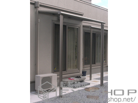 のテラス屋根 ライザーテラスII F型 テラスタイプ 単体 積雪〜20ｃｍ対応 施工例