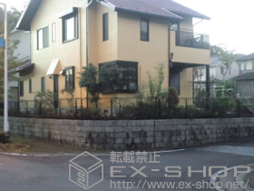 のフェンス・柵 ハイグリッドフェンス11型 フリーポールタイプ 施工例