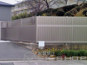 のフェンス・柵 セレビューフェンス 自在柱式 2段柱60角仕様 施工例