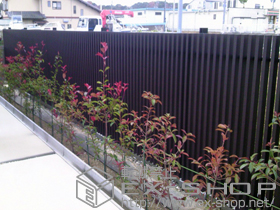 のフェンス・柵 プログコートフェンスF1型 フリーポールタイプ 施工例