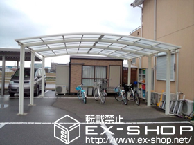 のカーポート カーブポートシグマIII ワイド 延長　積雪〜30cm対応 施工例