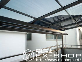 のバルコニー・ベランダ屋根 ライザーテラスII R型 屋根タイプ 単体 積雪〜20cm対応 施工例