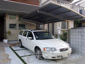 のカーポート カーブポートシグマIII　積雪〜30?対応 施工例