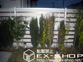 のフェンス・柵 ライフモダンII YP型フェンス 複合色 施工例