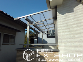 のバルコニー・ベランダ屋根 ライザーテラスII F型 屋根タイプ 単体 積雪〜20ｃｍ対応 施工例