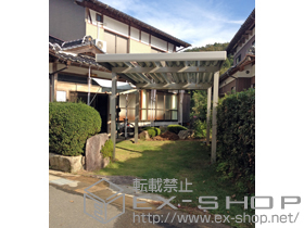 のカーポート ジーポートneo Aタイプ 1台用 角柱仕様 標準鼻隠し 積雪〜100cm対応 施工例