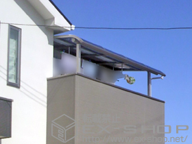 のバルコニー・ベランダ屋根 プレシオステラス R型 屋根タイプ 単体 積雪〜20cm対応 施工例