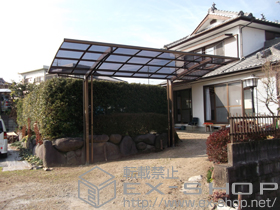 のカーポート カーブポートシグマIII 耐風圧強度仕様 積雪〜30cm対応 施工例