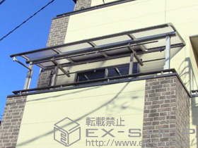 のバルコニー・ベランダ屋根 プレシオステラス R型 屋根タイプ 単体 積雪〜20cm対応 施工例