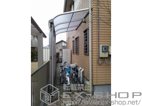 のテラス屋根 ヴェクター R型 テラスタイプ 単体 積雪〜20cm対応＋ヴェクター 前面パネル 施工例