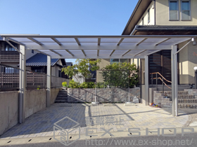 のカーポート エフルージュ ツイン マテリアルカラー 積雪〜20cm対応 施工例