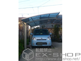 のカーポート プレシオスポート 積雪〜20cm対応＋プレシオスポート 着脱式補助柱 施工例