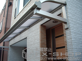 のバルコニー・ベランダ屋根 ヴェクターテラス R型 ルーフタイプ 単体 積雪〜20cm対応 施工例