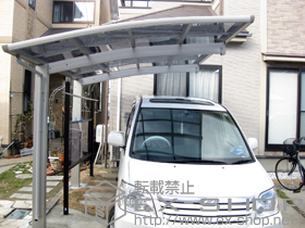 のカーポート プレシオスポート 積雪〜20cm対応＋着脱式補助柱 2本入り 施工例
