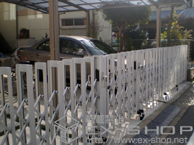 のカーゲート アルシャインII H型 Aタイプ ノンレール片開き 施工例