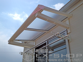 のバルコニー・ベランダ屋根 ヴェクターテラス F型 ルーフタイプ 単体 積雪〜20cm対応 施工例