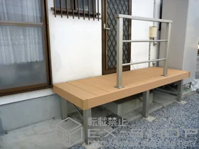 YKKAP�̃E�b�h�f�b�L ���E�b�h�f�b�L 200 �P�́{�V���v�����_���f�b�L�t�F���X2�^�����i�q2�{�^�C�v�� �{�H��