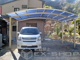 のカーポート レイナツインポート 単体 積雪〜20cm対応 施工例