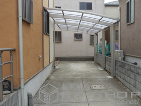 のカーポート レイナポート 延長 積雪〜20cm対応＋水平式物干し　2本入り 施工例