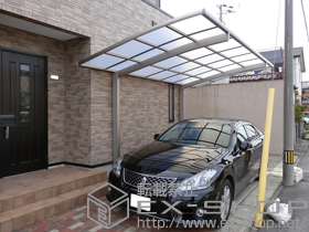 のカーポート カーブポートシグマIII 積雪〜20cm対応 施工例