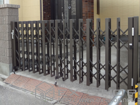 のカーゲート アルシャインII HW型Aタイプ ノンレール 片開き 施工例