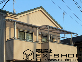 のバルコニー・ベランダ屋根 ヴェクターテラス R型 屋根タイプ 単体　積雪〜20cm対応 施工例