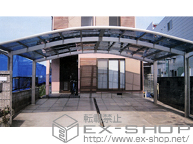 のカーポート レイナツインポート 積雪〜20cm対応+屋根ふき補強部品2セット 施工例