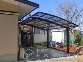 のカーポート カーブポートシグマIII 単体 積雪〜20cm対応 施工例