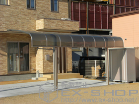 のカーポート レイナキャップポート 積雪〜20cm対応＋着脱式サポート　2本 施工例