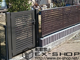 のフェンス・柵 ライフモダンII B3型フェンス フリーポールタイプ 施工例