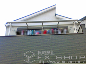 のテラス屋根 ライザーテラスII R型 屋根タイプ 単体 積雪〜20cm対応+吊り下げ物干し 標準 2本入 施工例