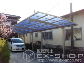 のカーポート レイナポート 縦連棟 積雪〜20cm対応+レイナポート 着脱式サポート 2本入 施工例