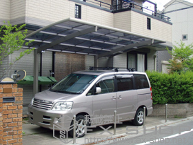 のカーポート カーブポートシグマIII 積雪〜30cm対応 施工例