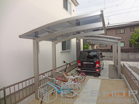 のサイクルポート・駐輪場 プレシオスポート ミニ 積雪〜20cm対応 施工例