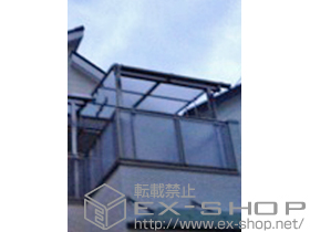 のバルコニー・ベランダ屋根 ライザーテラスII R型 テラスタイプ 単体 積雪〜20cm対応+吊り下げ物干し 標準 2本入 施工例