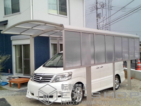 のカーポート レイナワンポート 積雪〜20cm対応+サイドパネル 施工例